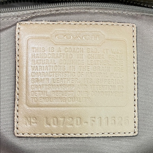 COACH GALLERY LEATHER TOTE BAG IN CAMEL TAN WITH DUST BAG 2007 TWIST LOCK - Picture 14 of 17